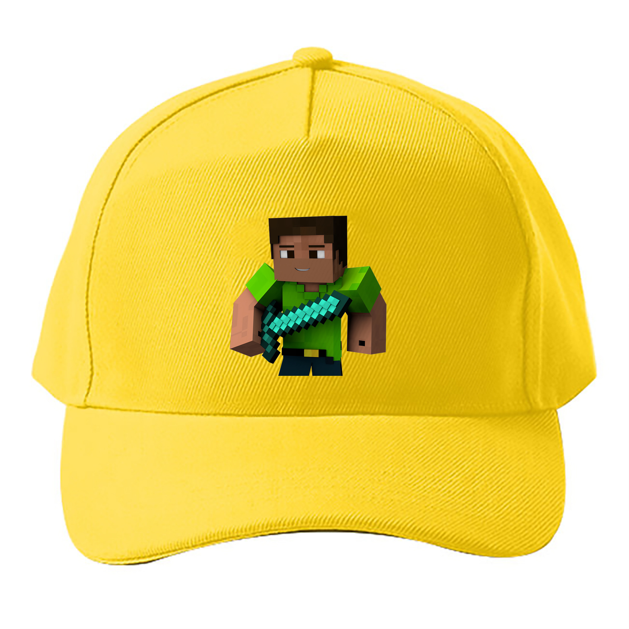 （画像用） マインクラフト ブロックの世界 Minecraft MC Block world ベースボールキャップ 綿100％ 男女兼用 帽子 スポーツ